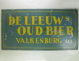 reclame bord blauw oud rechthoek